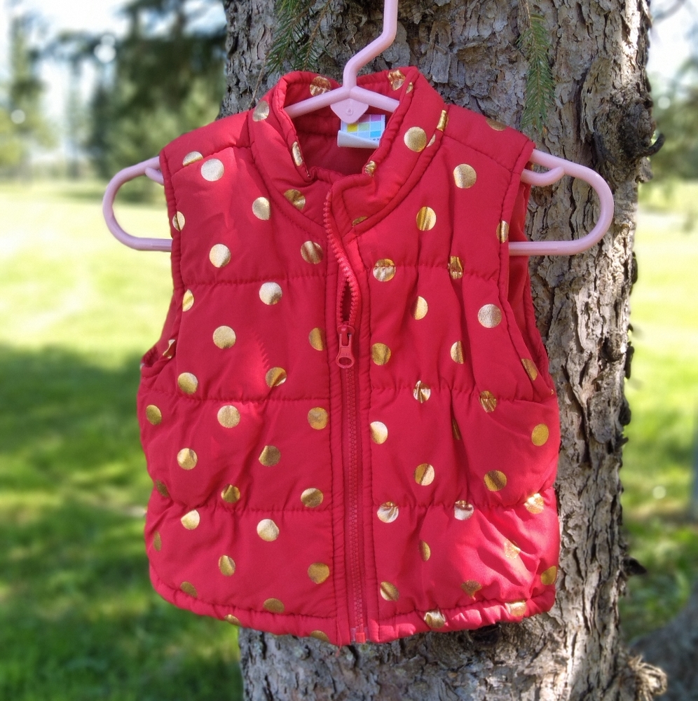 Healthtex Girls' Puffy Vest, Size 12M